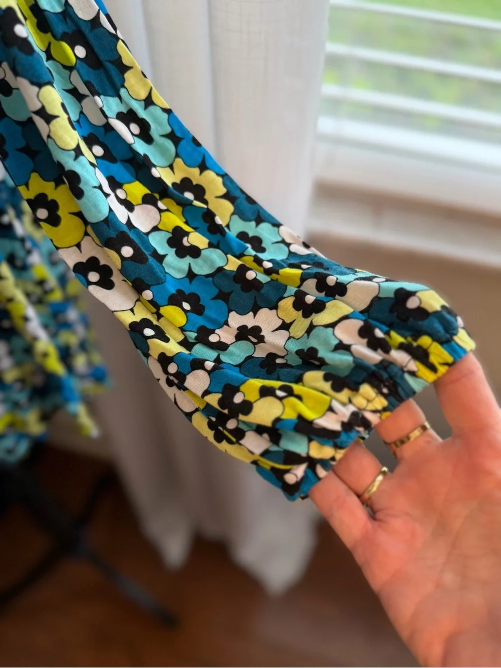 Michael Kors Floral Tunic in Blue, Yellow & White